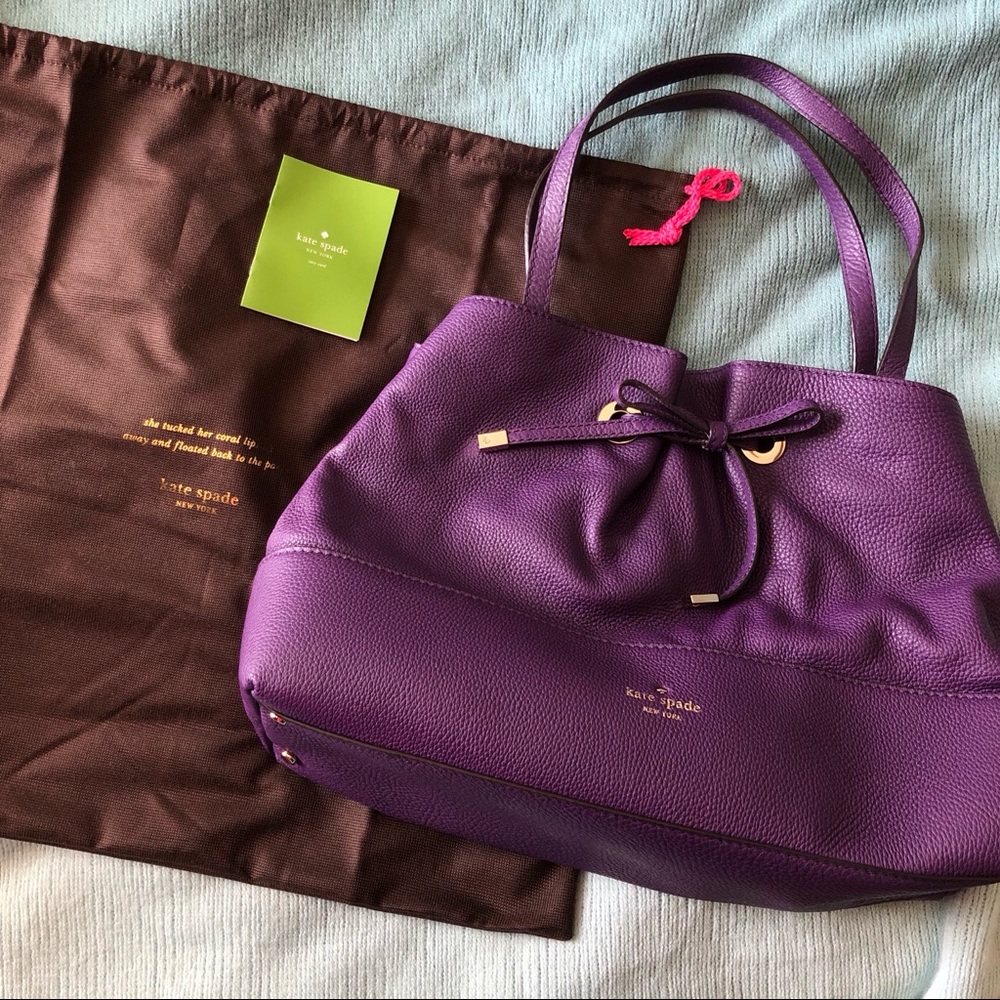 NWOT Kate Spade Large Purple Tote Shoulder Bag